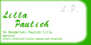 lilla paulich business card